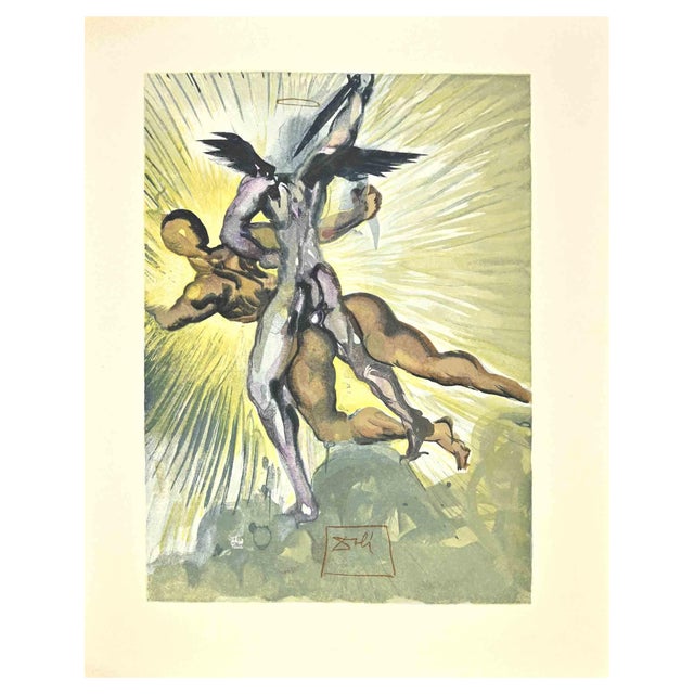 Salvador Dali, The Guardians, Woodcut, 1963 For Sale
