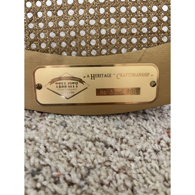 1990s Tell City Chair Company 125th Anniversary Limited Edition Chairs For Sale - Image 4 of 8