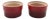 Le Creuset Stoneware Cerise Ramekins Set of 2 For Sale