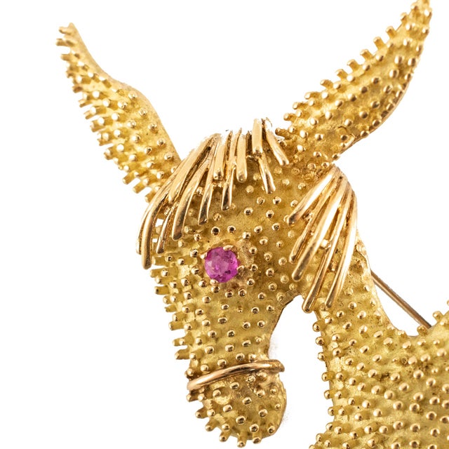 Gender: Ladies Metal Type: 18K Yellow Gold Length: 2.00 inches Width: 1.50 inches Weight: 7.72 grams Ladies handmade 18K...