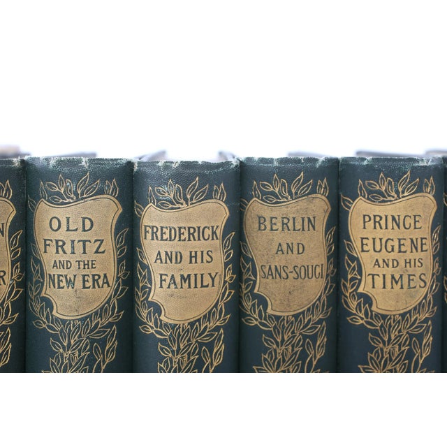 Contemporary Collection Leather Bound Library Book Set - 7 Pieces For Sale - Image 3 of 11