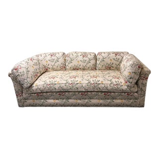 1990s Vintage Bench Seat Sofa Upholstered in Scalamandre Fabric For Sale