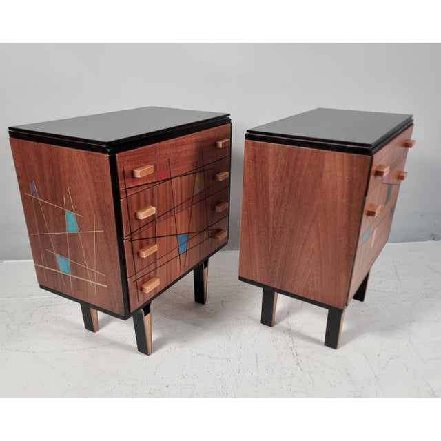 1970s Vintage Bedside Tables, 1970s, Set of 2 For Sale - Image 5 of 12
