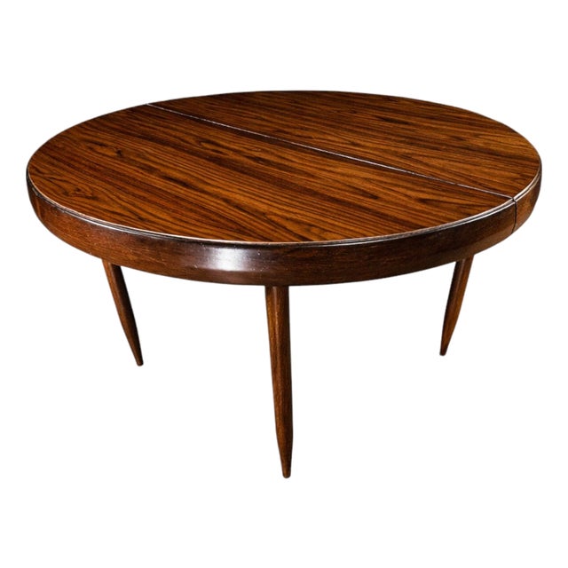 Extendable Rosewood Dining Table by Jorge Jabour, Brazilian Modern, 1950s For Sale