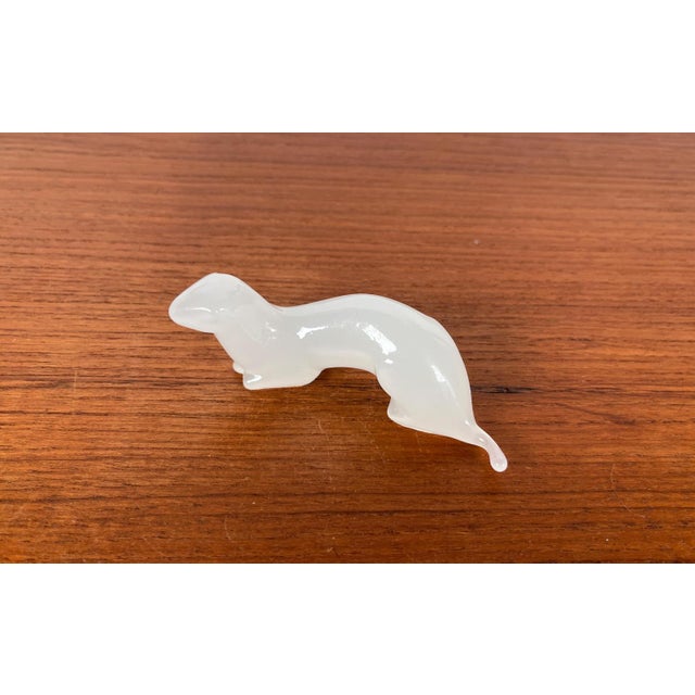 Vintage Art Glass Otter Figurine from Hadeland, Norway For Sale - Image 14 of 14