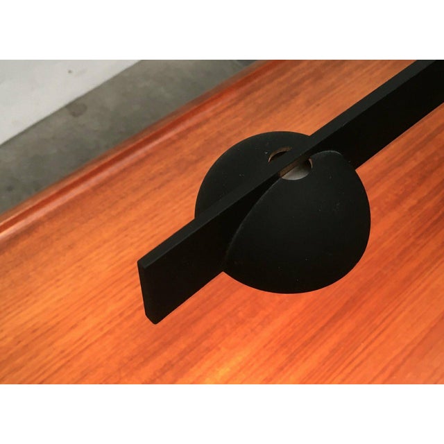 Black Postmodern Italian Model Tabla Table Lamp by Mario Barbaglia and Marco Colombo for Italiana Luce, 1980s For Sale - Image 8 of 18