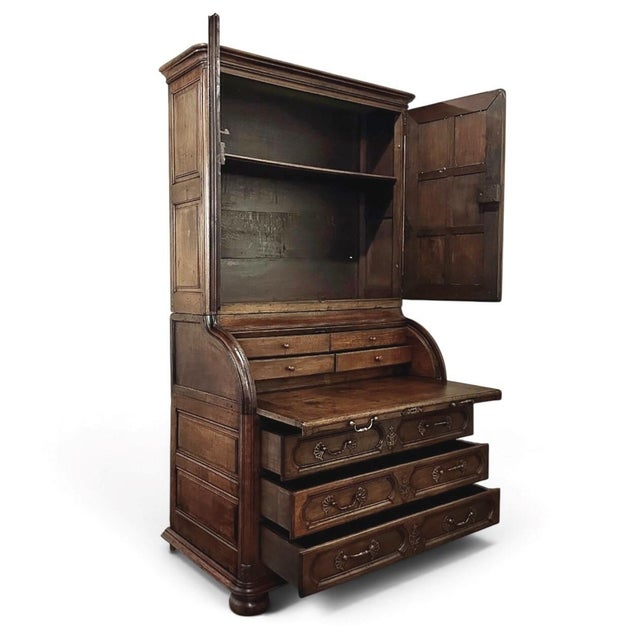 19th Century French Bookcase ~ Cylinder Secretary For Sale - Image 13 of 18