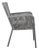 Bring monochromatic magic to your outdoor living space with this set of rope chairs. Its stylish grey nylon rope back and...