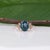 3.2Ct London Blue Topaz Ring With Earth-Mined Diamond Accents: Solid 14k Gold, Size 6.75 For Sale In Columbus - Image 6 of 10