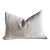 Pillow Made from Antique French White Grain Linen For Sale