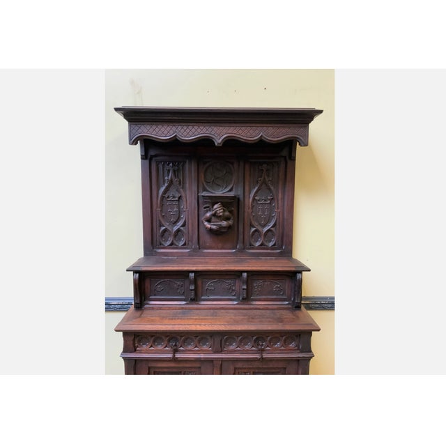 Antique Neo-Gothic Cabinet, 1880 For Sale - Image 11 of 17