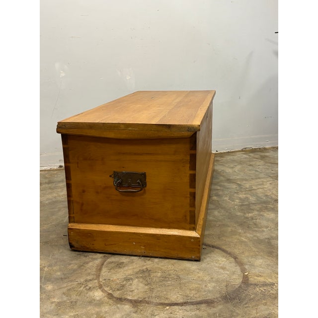 English 19th Century English Pine Blanket Chest For Sale - Image 3 of 11