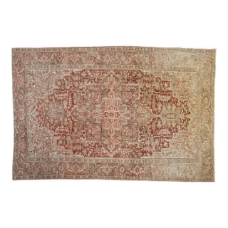 Vintage Distressed Heriz Rug - 8'3" X 12'6" For Sale