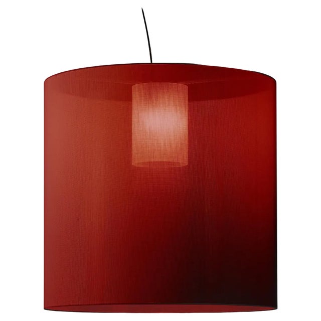 Red Moaré X Pendant Lamp by Antoni Arola For Sale