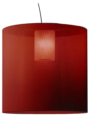 Red Moaré X Pendant Lamp by Antoni Arola