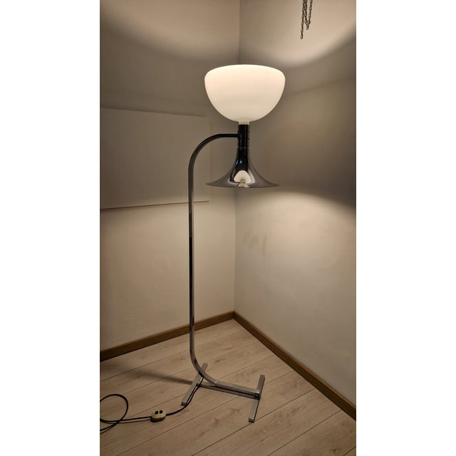 AM/AS Model Floor Lamp in Chrome-Plated Metal by Franco Albini and Franca Helg for Sirrah, 1960s For Sale - Image 11 of 18