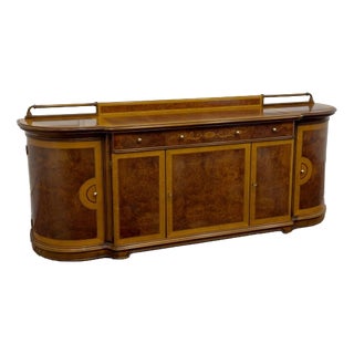 Classic Italian Office Cabinet Sideboard For Sale