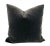 Contemporary Plush Charcoal Down Filled Mohair Pillows - A Pair For Sale - Image 3 of 3