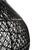 Contemporary Organic Modern Black Bawang Rattan Pendant Light Medium For Sale - Image 3 of 8