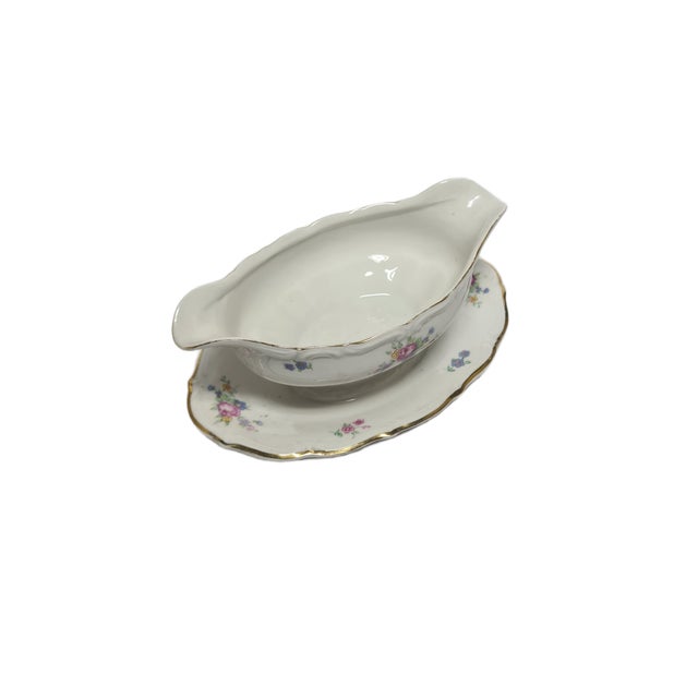 Beige Art Deco Gravy Boat from Tielsch / Walbrzych, Poland, 1950s For Sale - Image 8 of 9