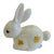 Easter Decor: Easter Bunny Ceramic Figurine With Hand-Painted Daffodils For Sale