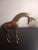1970s 1970s Solid Hammered Brass Giraffe Figurine For Sale - Image 5 of 8
