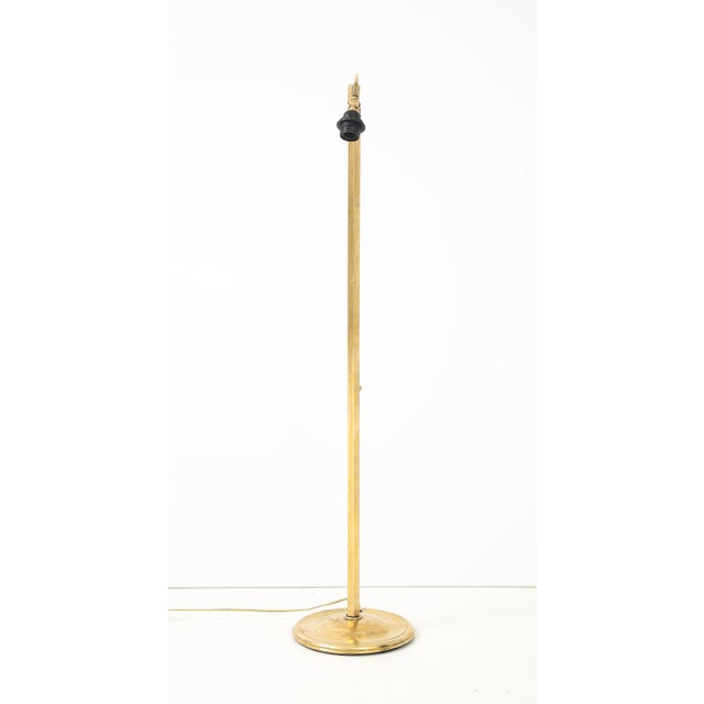 Metal 1950s Mid-Century Modern Solid Brass Swing Arm French Floor Lamp For Sale - Image 7 of 12