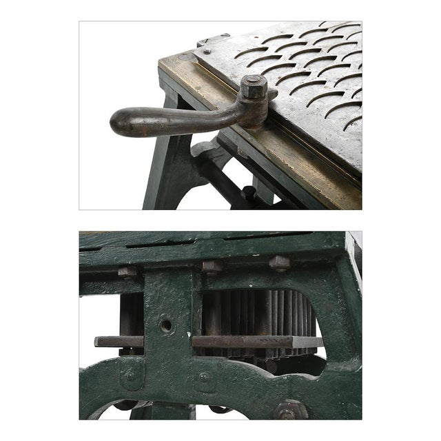 Antique Calisson Machine in Cast Iron and Metal For Sale - Image 4 of 10