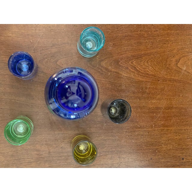 1970s MCM Liqueur/Cordial Decanter & 5 Glasses For Sale - Image 6 of 10