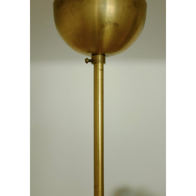1950s Brass and Silk Pendant For Sale - Image 10 of 10