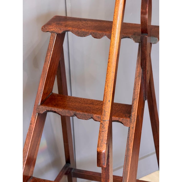 Late 18th Century French Mahogany Library Steps For Sale - Image 15 of 16