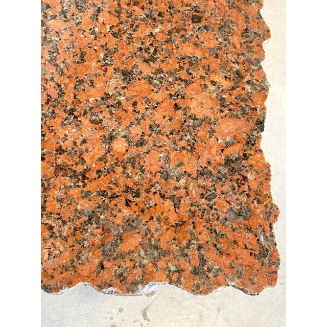 Poplar Wood & Granite Coffee Table, 1970s For Sale - Image 4 of 8