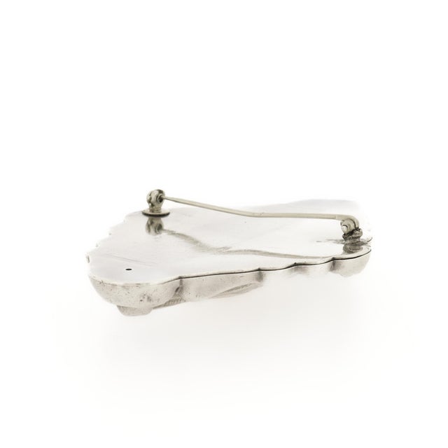 Vintage Silver & Gold Mixed Metals Shiebler Style Etruscan Revival Brooch For Sale - Image 10 of 11