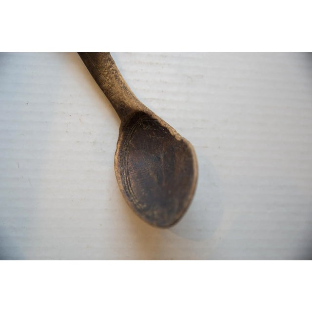 Tribal Vintage African Wooden Spoon For Sale - Image 3 of 6