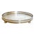Footed Silver Plate Pierced Gallery Tray For Sale