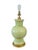 Late 20th Century Late 20th Century Celadon Green Baluster Form Ceramic Lamp With Gold Base For Sale - Image 5 of 12