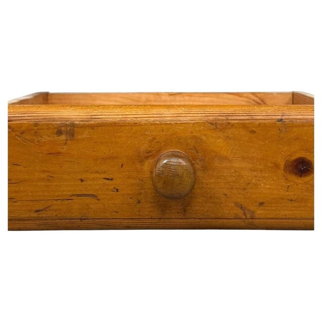 Gold Antique English Pine Farmhouse Dining Table For Sale - Image 8 of 12