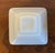 19th Century Antique 19th Century Chinese White Peking Glass Square Libation Cup For Sale - Image 5 of 12