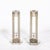 This Modernist pair of silver-plated candlestick holders by Swid Powell, designed by the renowned architect Robert A. M....