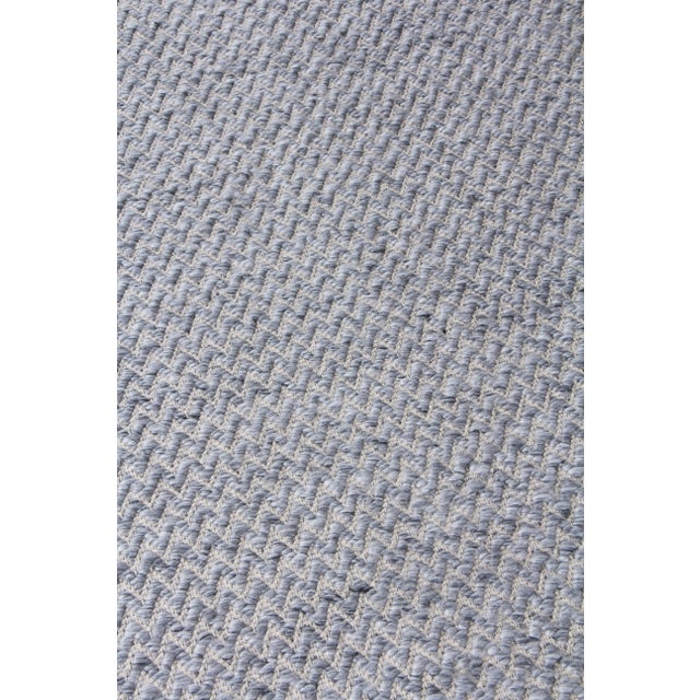 Witten Flatweave Polyester/Cotton Dark Gray Rug-10'x14" For Sale In Los Angeles - Image 6 of 10