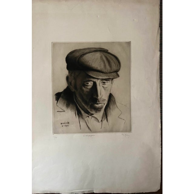 François De Herrain, Portrait of a Horse Seller, Drawing on Paper For Sale - Image 10 of 10