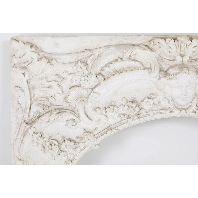 Vintage Louis XV Style Woodwork Style Stucco Panel, 1970s For Sale - Image 4 of 9