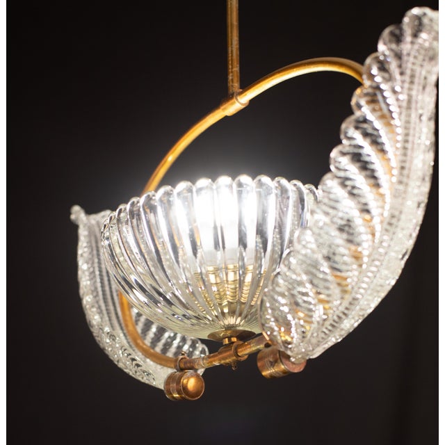 Barovier E Toso Pendant Light, 1940 For Sale - Image 9 of 12