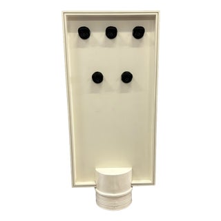 Mid-Century Modern Double-Sided Hall Stand with Mirror and Coat Hooks, Europe, 1960s For Sale