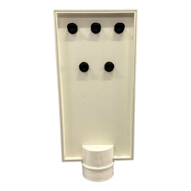 Mid-Century Modern Double-Sided Hall Stand with Mirror and Coat Hooks, Europe, 1960s For Sale