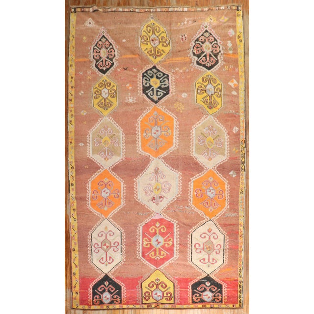 mid 20th century Geometric Turkish Kars Room rug Details rug no. j2871 size 8' x 13' 8'' Kars is a village located in...