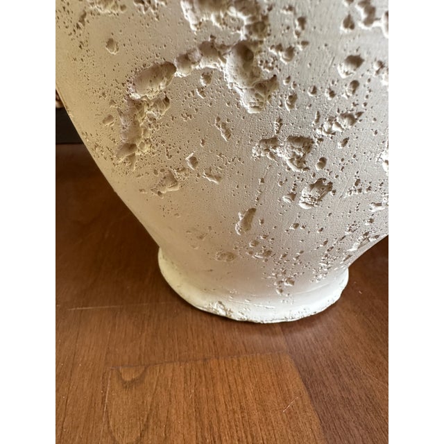 Vintage Plaster Ginger Jar in the Style of Flavia Montelupo For Sale - Image 11 of 15