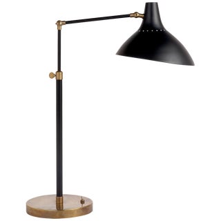 AERIN for Visual Comfort Signature Charlton Table Lamp in Black & Hand-Rubbed Antique Brass For Sale