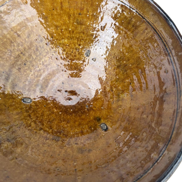 Tribal 1970s Moroccan Amber Tamegroute Bowl For Sale - Image 3 of 5