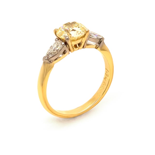Metal Dcla 18ct Yellow & White Gold Diamond Engagement Ring 1.79ct 3.64g, Size 6 For Sale - Image 7 of 10